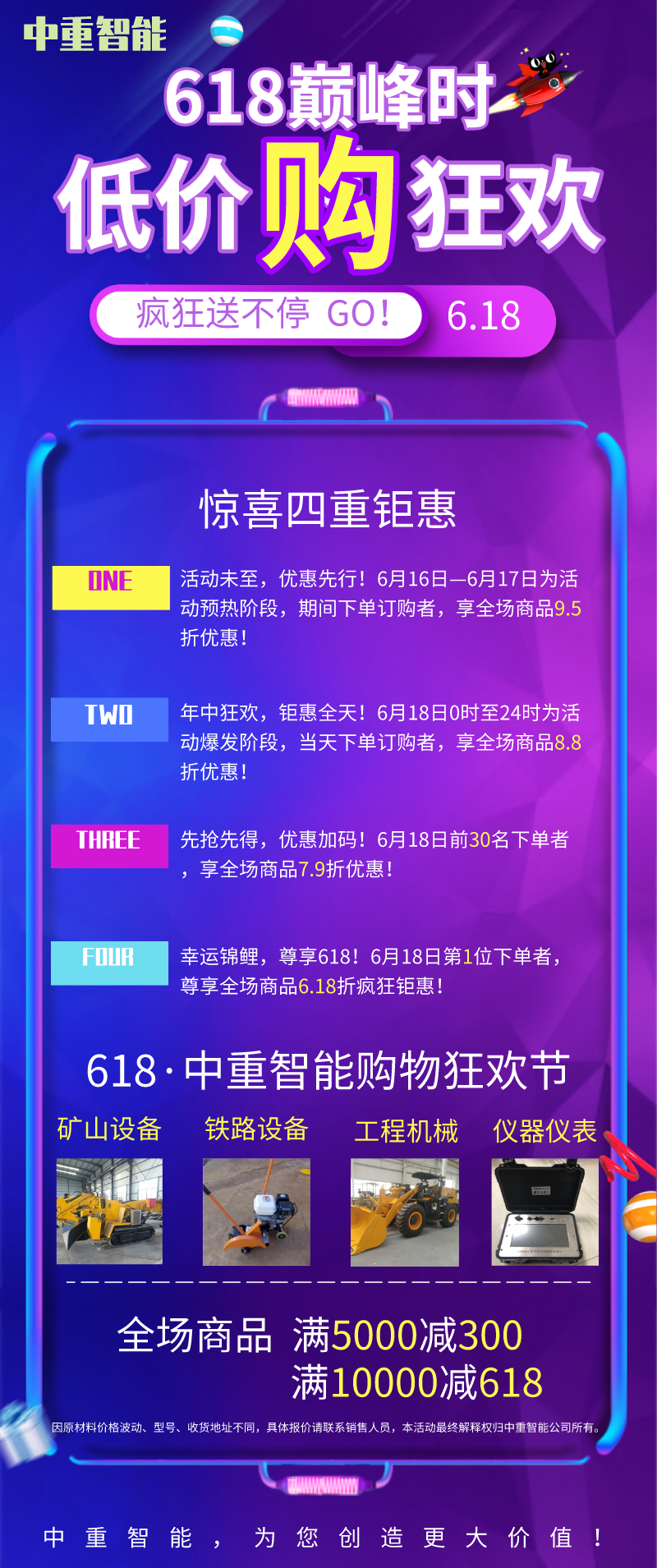 中重智能618活動(dòng)大促銷！